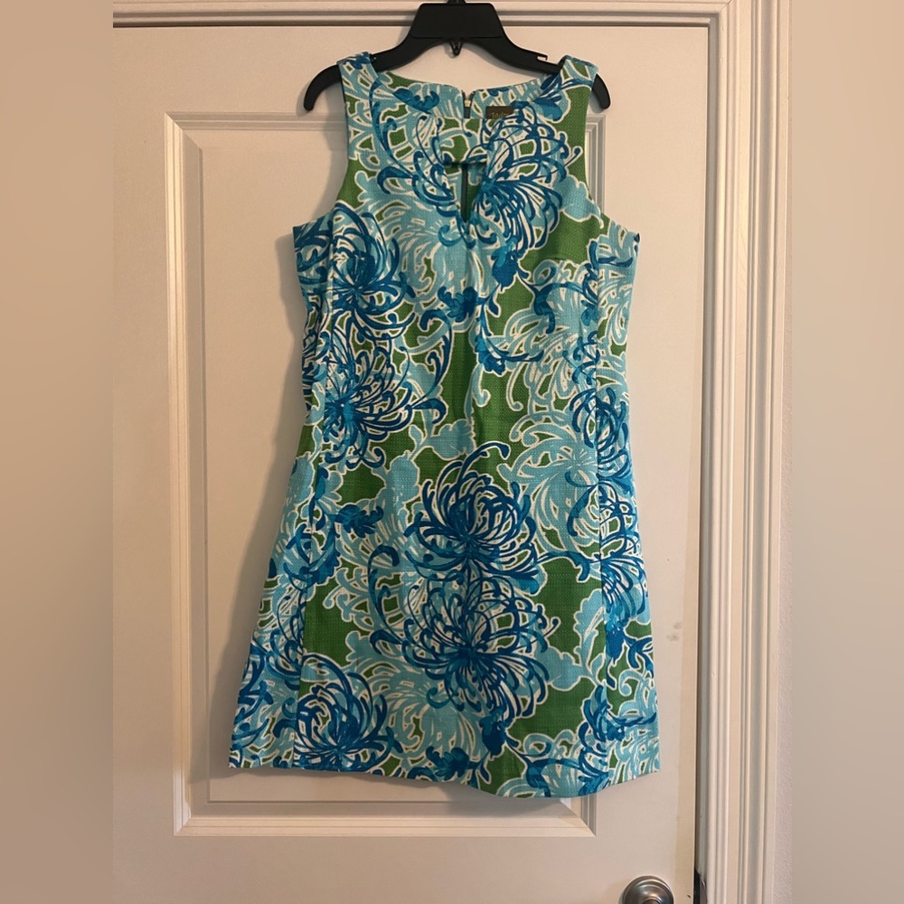 Taylor blue and green floral dress size 8
